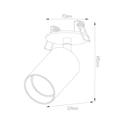 Fantasia TABOO 1L INPUT GU10 (excl) zwart + geborsteld goud New