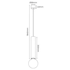 Fantasia TABOO pendel E27 (excl) zwart Hot