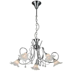 Fantasia TABOR susp. lamp chrome 5xG9 LED incl. Clearance