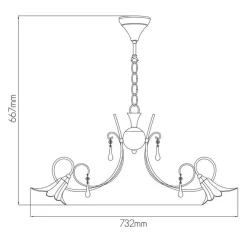 Fantasia TABOR susp. lamp chrome 8xG9 LED incl. Sale