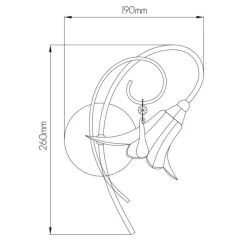 Fantasia TABOR Walllamp chrome 1xG9 LED incl. Clearance