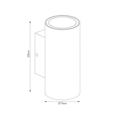 Fantasia TENGU Wall light 2x3W 3000K IP65 Hot