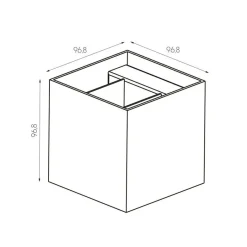 Fantasia TOKO Wandlicht geborsteld goud G9 excl (max 40W) Outlet