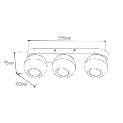 Fantasia TRITON 3L 5,5Watt 400Lm GU10 (3-step dimming) black Discount