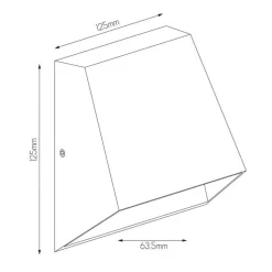 Fantasia TRIUM v4.0 walllamp black Warm White LED max 1x6W IP54 Online