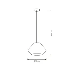 Fantasia UBBE pendel  Ø24 E27 black/white Sale