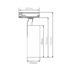 Fantasia XANDAR 10W 2700K 36° monofase trackspot black Sale