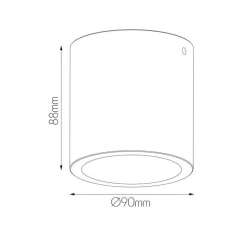 Fantasia ZAZOU ceiling light 1x6W 3000K IP54 white Hot