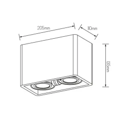 Fantasia ZIVABOX 2L wit (excl. Lampen)