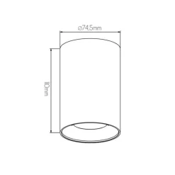 Fantasia ZOLAN h110mm white 1x 5W LED GU10 dimmable incl. Clearance