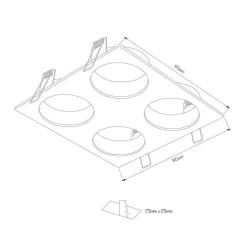 Fantasia ZOOM base 4L ALU 4x GU10 Best