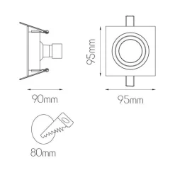 Fantasia ZOOM I 1L Alu/dim.glass LED 5W GU10 incl. Online