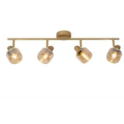 Lucide 95 - Wandspot - 4xE14 - Mat Goud / Messing Outlet