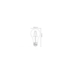 Lucide A60 - Filament lamp - Ø 6 cm - LED Dimb. - E27 - 1x5W 2700K - Transparant Clearance