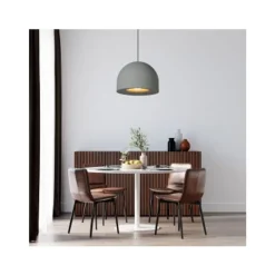 Lucide AKRON Hanglamp-Grijs-Ø50-1xE27-40W-Metaal Outlet