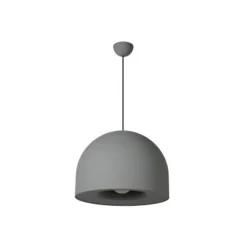 Lucide AKRON Hanglamp-Grijs-Ø50-1xE27-40W-Metaal Outlet