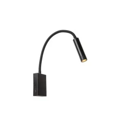 Lucide ALEC Wandspot-Zwart-LED-1xG9-3W-2700K-Metaal Online