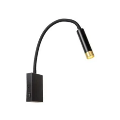 Lucide ALEC Wandspot-Zwart-LED-1xG9-3W-2700K-Metaal Online