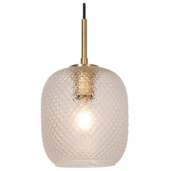 Lucide ALICENT - Hanglamp - Ø 18 cm - 1xE27 - Mat Goud / Messing New