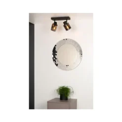 Lucide ALION - Plafondspot - 2xE14 - Zwart Outlet