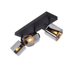 Lucide ALION - Plafondspot - 3xE14 - Zwart New