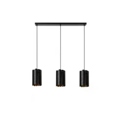 Lucide ALMELO Hanglamp-Zwart-3xE27-40W-Metaal Hot