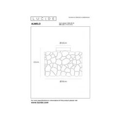 Lucide ALMELO Plafonnière-Zwart-Ø26-1xE27-40W-Metaal Discount