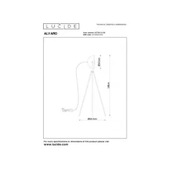 Lucide ALVARO - Vloerlamp - 1xE27 - Zwart Best