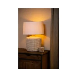 Lucide AMBALA Tafellamp-Nature.-1xE27-40W-Zeegra. Sale