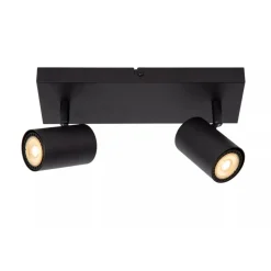 Lucide AMIGO - Plafondspot - 2xGU10 - Zwart New