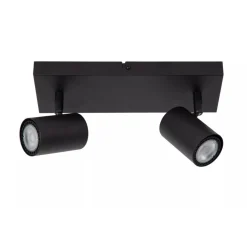 Lucide AMIGO - Plafondspot - 2xGU10 - Zwart New