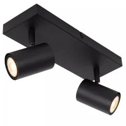 Lucide AMIGO - Plafondspot - 2xGU10 - Zwart New