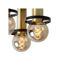 Lucide ANAKA - Plafonnière - Ø 30 cm - 3xE27 - Zwart Clearance