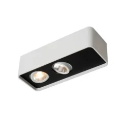 Lucide ANGULAR Plafondspot-Wit-LED Dimb.-6W-2700K-Alumin.