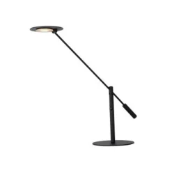 Lucide ANSELMO - Bureaulamp - Ø 25 cm - LED Dimb. - 1x9W 3000K - Zwart Hot