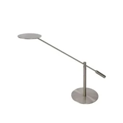 Lucide ANSELMO - Bureaulamp - Ø 25 cm - LED Dimb. - 1x9W 3000K - Mat chroom