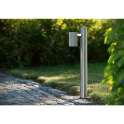 Lucide ARNE-LED - Sokkellamp Buiten - Ø 6,3 cm - LED - GU10 - 1x5W 2700K - IP44 - Mat chroom Clearance