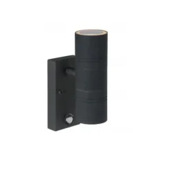 Lucide ARNE-LED - Wandspot Buiten - Ø 6,3 cm - LED - GU10 - 2x5W 2700K - IP44 - Zwart Discount