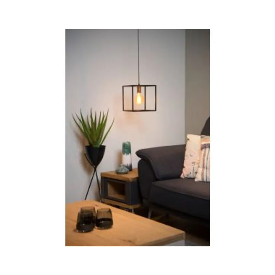 Lucide ARTHUR - Hanglamp - E27 - Zwart Hot