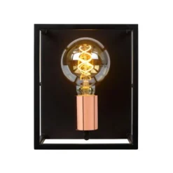 Lucide ARTHUR - Wandlamp - E27 - Zwart Discount