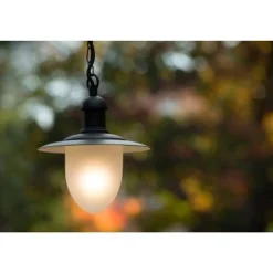 Lucide ARUBA - Hanglamp Buiten - Ø 25 cm - 1xE27 - IP44 - Zwart Hot