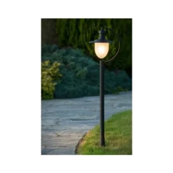 Lucide ARUBA - Lantaarnpaal Buiten - 1xE27 - IP44 - Zwart Best