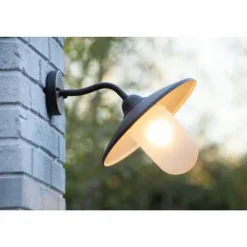 Lucide ARUBA - Wandlamp Buiten - Ø 30 cm - 1xE27 - IP44 - Roest bruin Best