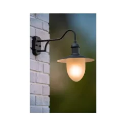 Lucide ARUBA - Wandlamp Buiten - Ø 25 cm - 1xE27 - IP44 - Zwart Online