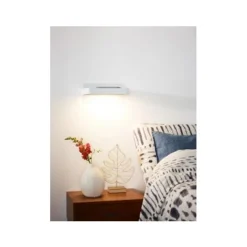 Lucide ATKIN - Bedlamp - LED - 1x5W 2700K - Met USB oplaadpunt - Wit Online