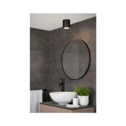 Lucide AVEN Plafondspot Rond Badkamer Gu10/50W Zwart Sale
