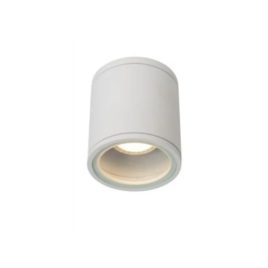 Lucide AVEN Plafondspot Rond Badkamer Gu10/50W Wit