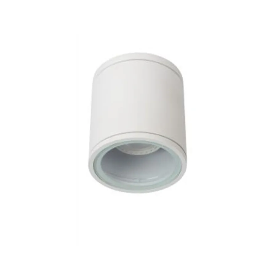 Lucide AVEN Plafondspot Rond Badkamer Gu10/50W Wit