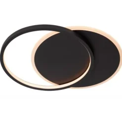 Lucide AXELLE Plafonnière-Zwart-LED Dimb.-24W-2700K Outlet