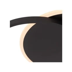 Lucide AXELLE Plafonnière-Zwart-LED Dimb.-24W-2700K Outlet